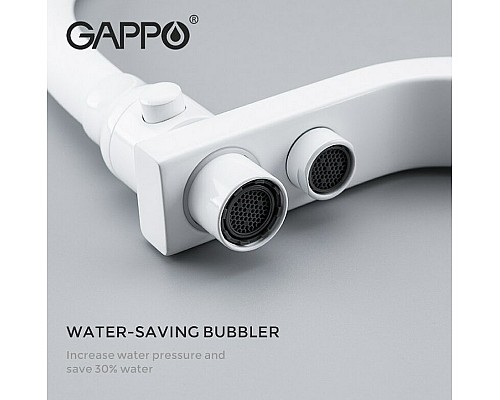 Смеситель для кухни Gappo G17-8 G4317-8 Белый