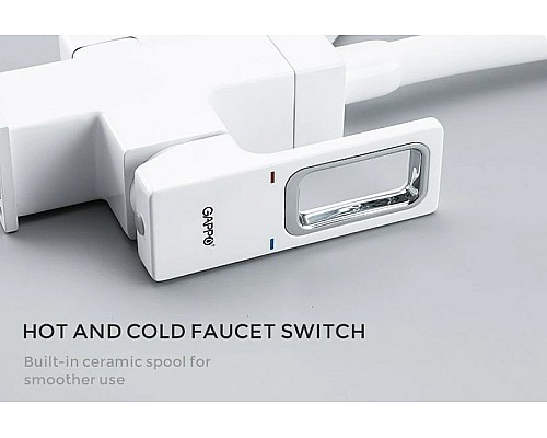 Смеситель для кухни Gappo G17-8 G4317-8 Белый