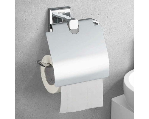 Держатель туалетной бумаги Gappo G38 G3803 с крышкой Хром