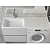 Раковина Madera Kamilla 130 L 4627173210591 на стиральную машину Белая