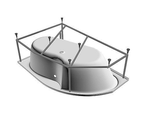 Акриловая ванна Relisan Sofi 160x100 R Гл000023832 без гидромассажа