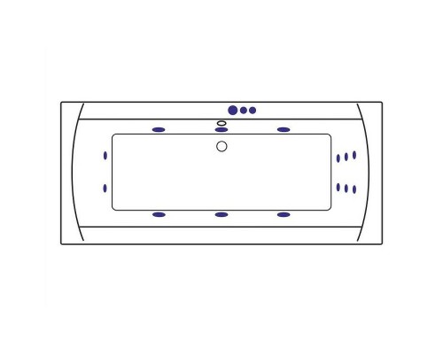 Акриловая ванна Excellent Aquaria Lux 180x80 с гидромассажем