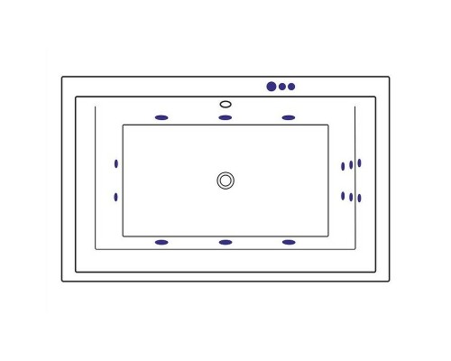 Акриловая ванна Excellent Crown Lux 190x120 WAEX.CRO19.SMART.GL с гидромассажем