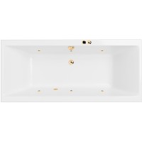 Акриловая ванна Excellent Pryzmat Slim 180x80 с гидромассажем