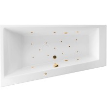 Акриловая ванна Excellent Sfera 170x100 L Relax Золото с гидромассажем