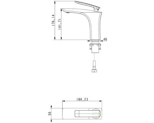 Смеситель для раковины Timo Helmi 4061/03F Черный матовый