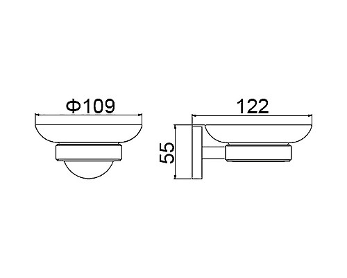 Мыльница Timo Saona 13021/17 Золото матовое