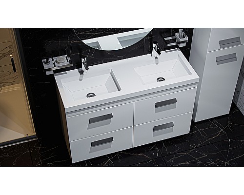 Тумба под раковину Velvex Orlando 120 tn.ORL.CLA.120.4Y Белая матовая