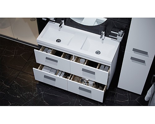 Тумба под раковину Velvex Orlando 120 tn.ORL.CLA.120.4Y Белая матовая