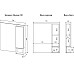 Зеркало со шкафом Sanflor Даллас 80 R С04835 Белый матовый Дуб рустикальный