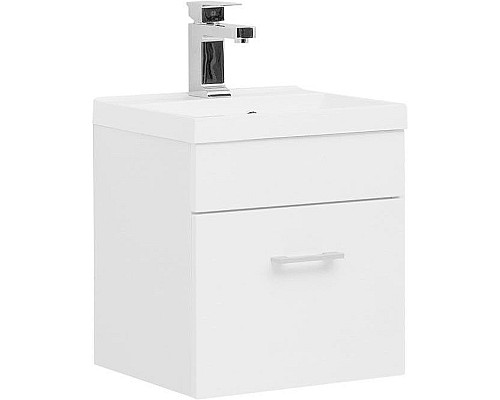 Тумба с раковиной Aquanet Нота 40 287704 подвесная Белая