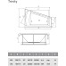 Акриловая ванна Vayer Trinity 170x130 R без гидромассажа