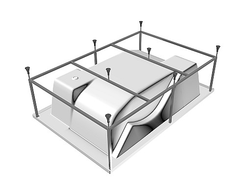 Акриловая ванна Vayer Ontario 190x125 Гл000006815 без гидромассажа