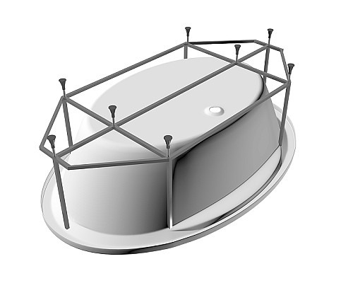 Акриловая ванна Vayer Beta 194x100 KPL Exklusiv Гл000006827 без гидромассажа