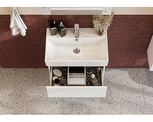 Тумба под раковину Roca Oleta 60 A857639501 подвесная Белая матовая