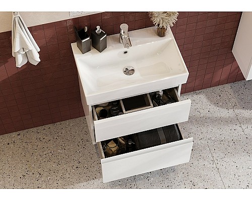 Тумба под раковину Roca Oleta 60 A857639501 подвесная Белая матовая