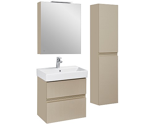 Зеркальный шкаф Roca Oleta 60 L A857645515 с подсветкой Капучино