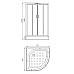 Душевая кабина Parly Classic Эконом 80x80 EC831 без гидромассажа