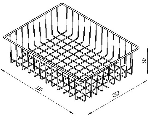 Корзина для аксессуаров DIWO Смоленск П16187 Черный муар