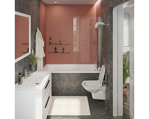 Акриловая ванна STWORKI Стокгольм 170x75 270043 без гидромассажа