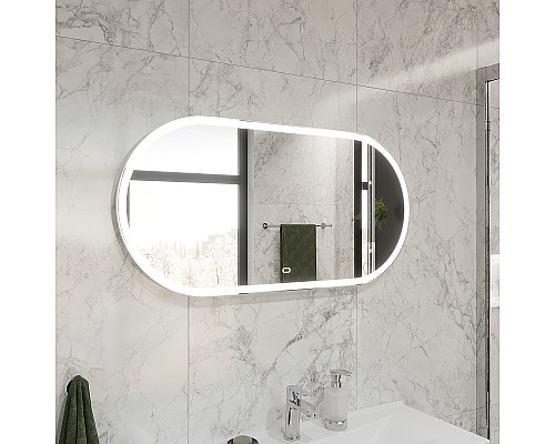 Зеркало STWORKI Мальмё 100 LED-00002202 с подсветкой с сенсорным выключателем