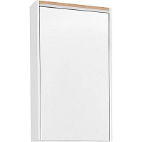 Зеркальный шкаф STWORKI Дублин 50 1A227002DN010 с подсветкой Белый Светлое дерево