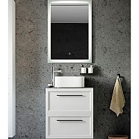 Комплект мебели для ванной STWORKI Эстерсунд 60 459717 подвесной Белый матовый Простоун беж
