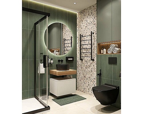 Комплект мебели для ванной STWORKI Ольборг 60 482678 подвесная Белая матовая Дуб французский