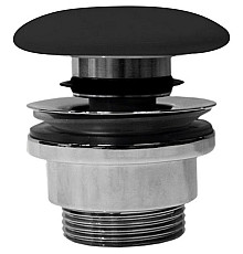 Донный клапан GSI PVC26 Click-Clack Черный матовый