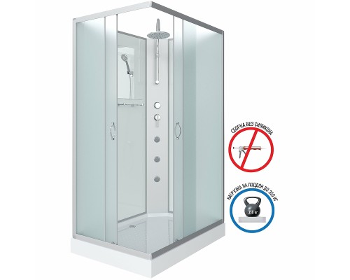 Душевая кабина Niagara Classic 120х80 NG-43285-14QBKTG с гидромассажем