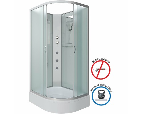 Душевая кабина Niagara Classic 90х80 L NG-33984-14LBKG с гидромассажем