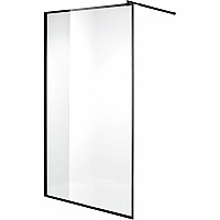 Душевая перегородка Niagara Nova 100 NG-687-10BLACK профиль Черный стекло прозрачное