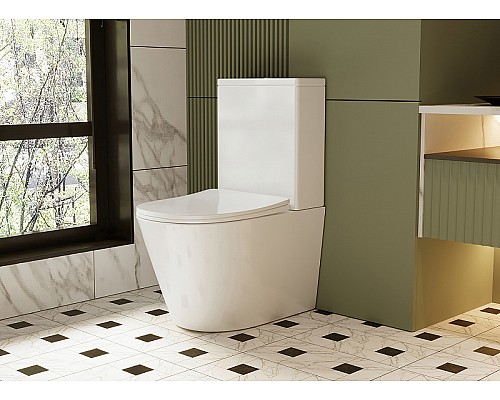 Унитаз компакт Abber Bequem AC1112 с бачком и сиденьем Микролифт