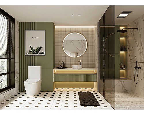 Унитаз компакт Abber Bequem AC1112 с бачком и сиденьем Микролифт