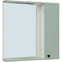 Зеркало со шкафом Runo Римини 75 00-00001279 с подсветкой Мята