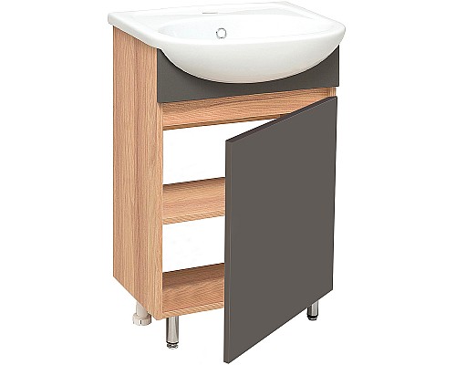 Тумба под раковину Runo Лада 40 00-00001195 Графит