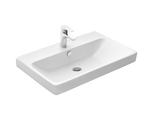 Тумба с раковиной Comforty Соло 70 00-00010978 подвесная Дуб темно-коричневый