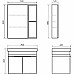 Тумба с раковиной Comforty Соло 70 00-00010978 подвесная Дуб темно-коричневый