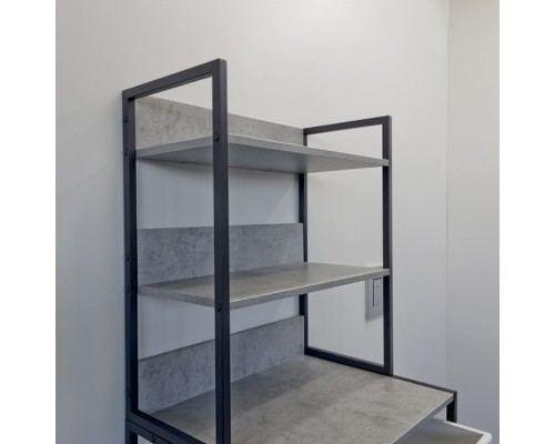 Стеллаж Comforty 65 00-00011164 над стиральной машиной Бетон светлый