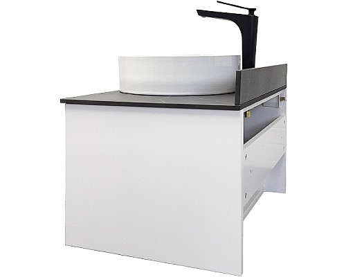 Тумба с раковиной Comforty Марсель 75 00-00012270 подвесная Белая