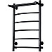 Электрический полотенцесушитель Тругор ПЭК 5П СП 80x50 с полкой Черный