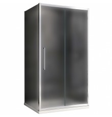 Душевой уголок Abber Schwarzer Diamant 170х80 профиль Хром стекло матовое, арт