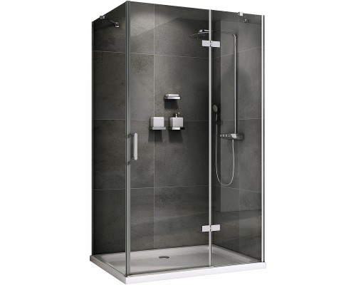 Душевой уголок Abber Zart 110x70 профиль Хром стекло прозрачное