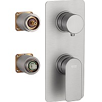 Смеситель для душа Remer Infinity I93KBNPO Никель матовый брашированный