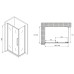 Душевой уголок Abber Schwarzer Diamant 160x85 профиль Хром стекло прозрачное
