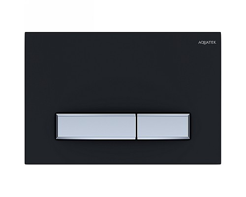 Клавиша смыва Aquatek Slim KDI-0000031 Черная матовая Хром