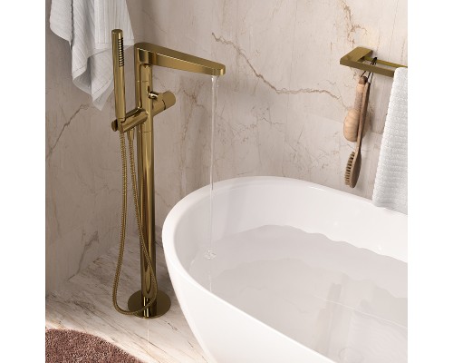Смеситель для ванны WasserKRAFT Sauer 7121 Золото