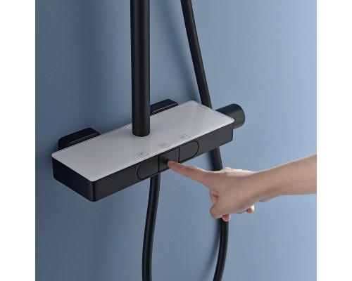 Душевая система Black&White Universe UK5010B 5010ВUK Черная матовая