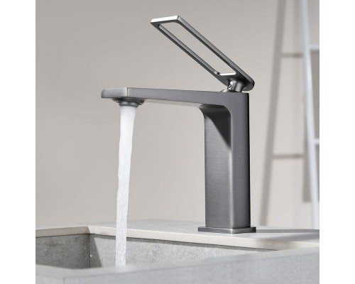 Смеситель для раковины Black&White Universe UK9901MG 9901MG Gun Metal