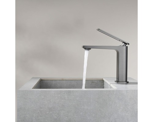 Смеситель для раковины Black&White Universe UK9901MG 9901MG Gun Metal